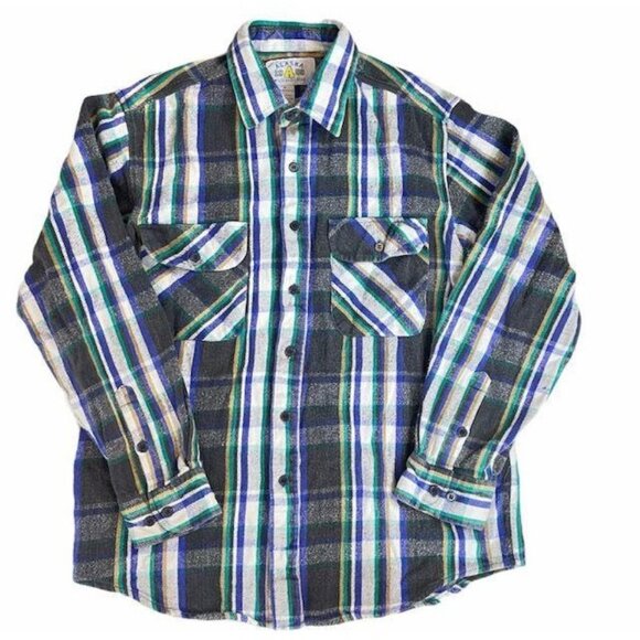 Alaska Wilderness Gear Vintage Flannel Shirt Medium Button Up - Picture 1 of 5